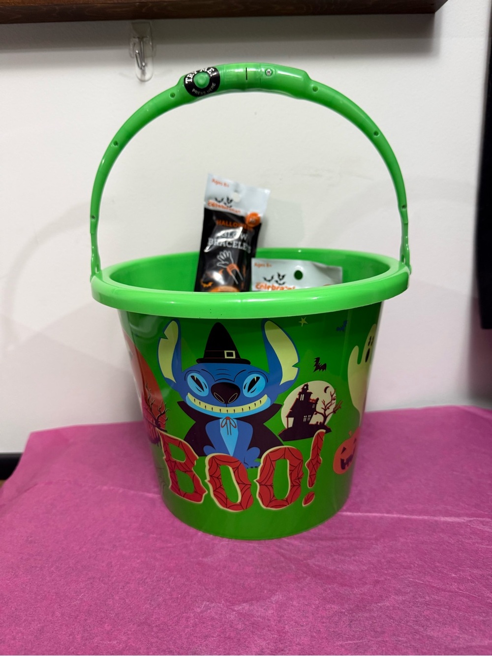 Stitch Halloween Trick-or-Treat Bucket new light up